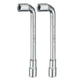 thumbnail image 1 of Uxcell 2pcs L Shaped Angled Hex Socket Wrench 6mm 45# Steel Double Ended Metric 6 Point Tubular Socket Spanner for General Repairing, 1 of 6