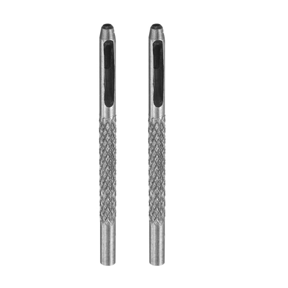 Uxcell 2pcs Leather Round Hole Punch, 2mm Hollow Hole Puncher Cutter Carbon Steel Tool