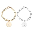 thumbnail image 1 of Uxcell 2pcs Letter Charm Accessories Round Chain Cup Charm for Tumbler Cup, Gold/Silver(Letter Z), 1 of 5