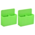 thumbnail image 1 of Uxcell 2pcs Magnetic Pen Marker Holders, 125x40mm Dry Erase Marker Pencil Holder Cup Organizer for Classroom Home Office Refrigerator Whiteboard Locker, Green, 4.7x4.9x1.6", 1 of 6