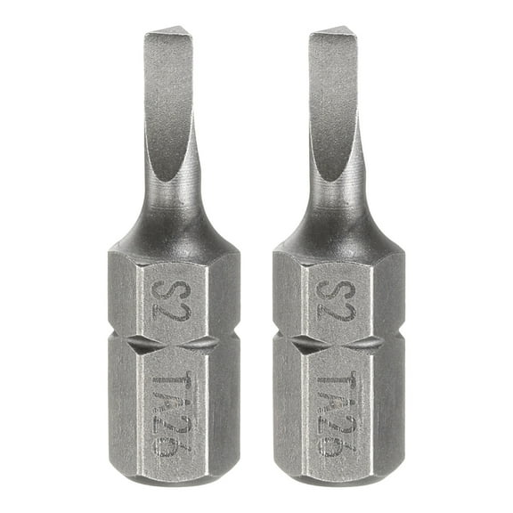 Uxcell 2pcs Magnetic Triangle Screwdriver Bit TA26 1/4" Hex Shank 1" (25mm) Long Magnetic S2 Steel Industrial Grade Screw Driver Bit Triangular Head Electric Drill Bits