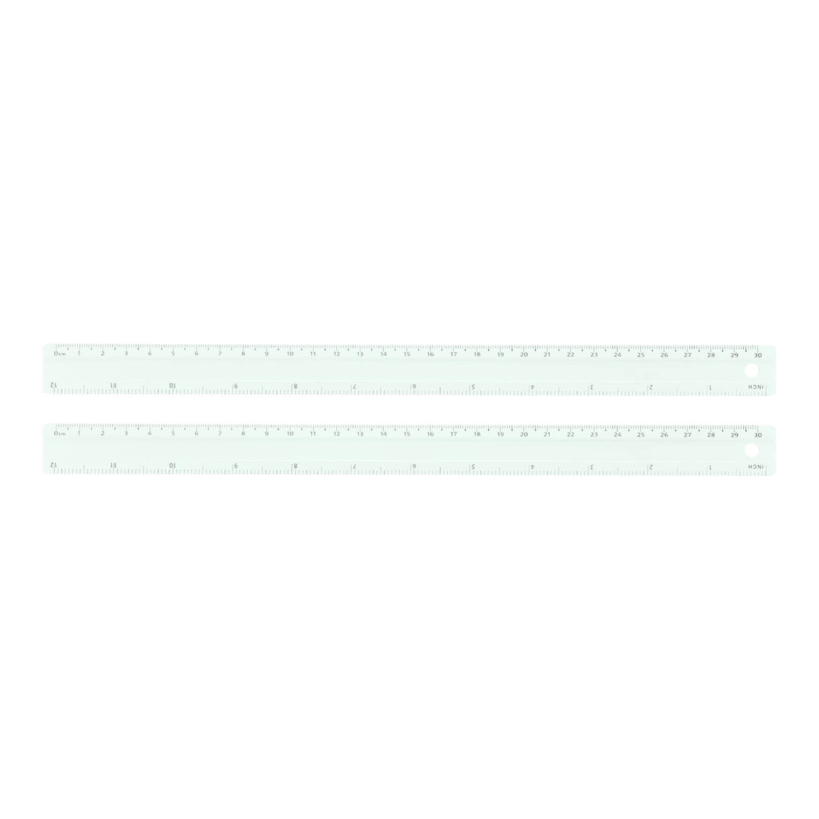 Uxcell 2pcs Metal Straight Ruler 12 Inch(30cm) Metric Aluminum Alloy ...