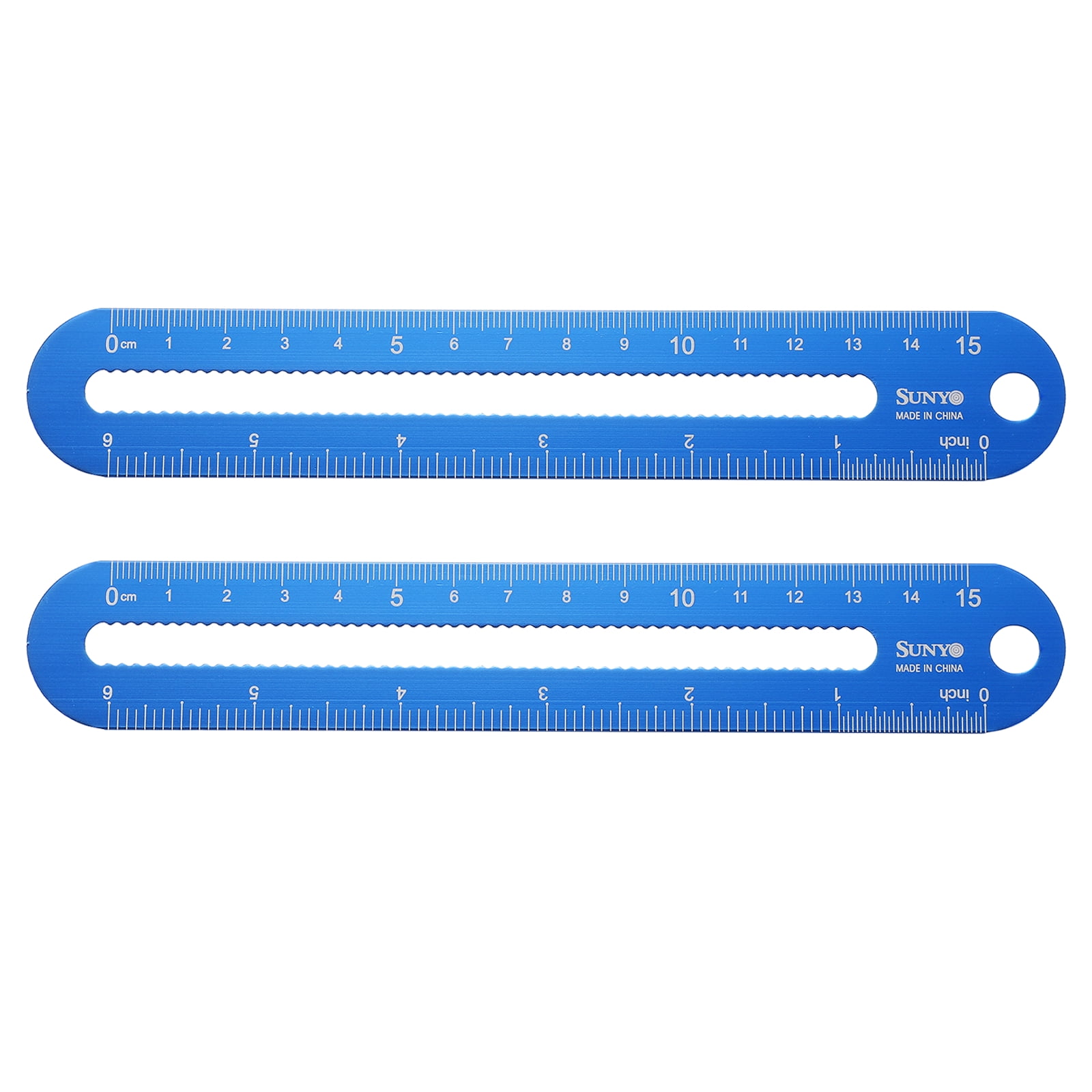 Straight Ruler Scale Uxcell 2pcs Metal Straight Ruler 15cm/6