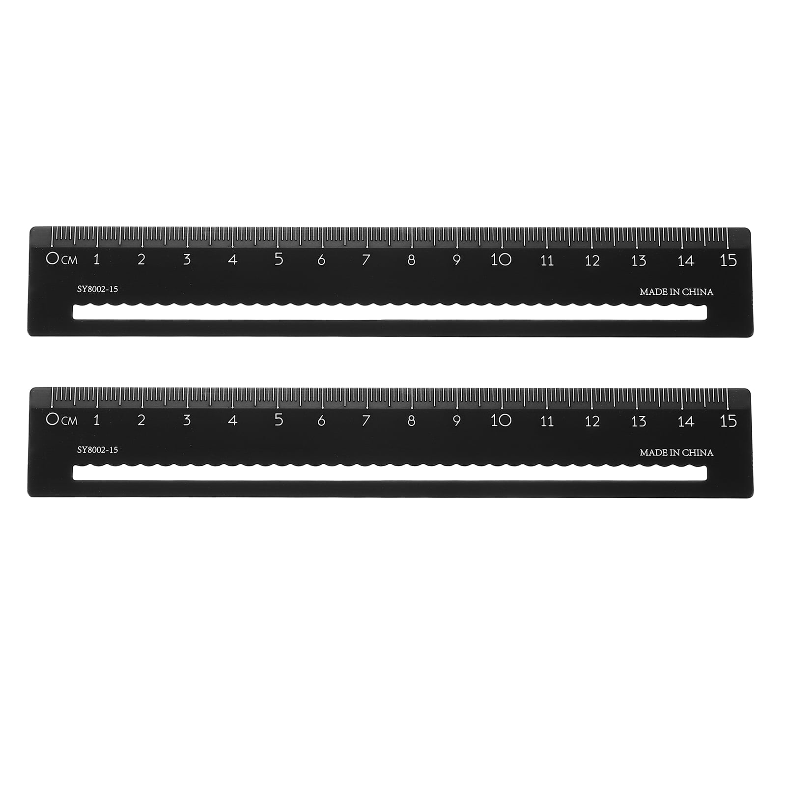 Straight Ruler Scale Uxcell 2pcs Metal Straight Ruler 15cm Metric Aluminum Alloy Hollow ...