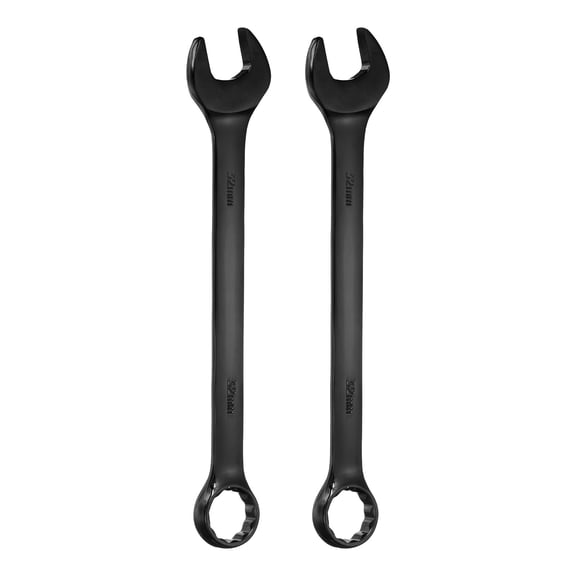 Uxcell 2pcs Metric Combination Wrench 32mm 12-Point Box & Open End Double Ended Wrenches Spanners Tools for Household Automotive Machinery DIY Repair, Black