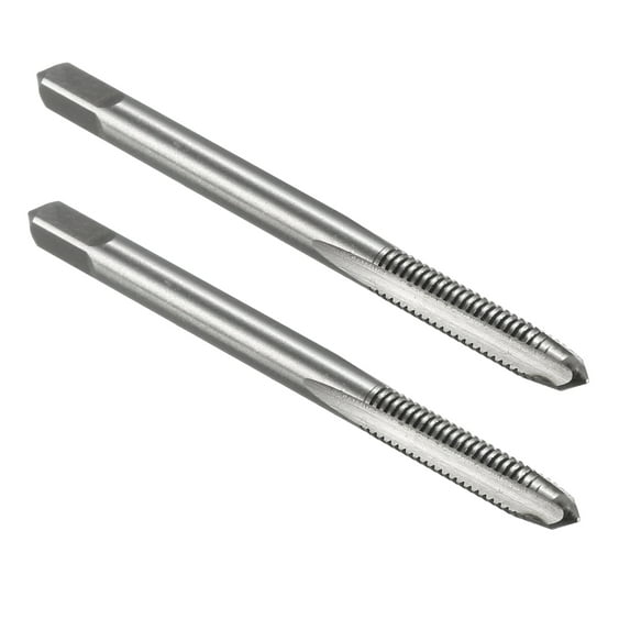 Uxcell 2pcs Metric Taps M4 x 0.7 H2 High Speed Steel Straight Flutes Metric Machine Screw Thread Tap