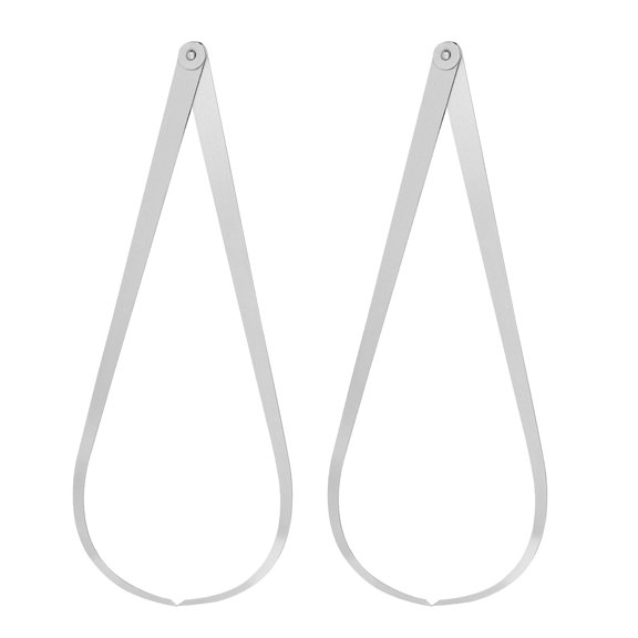Uxcell 2pcs Outside Caliper 400mm 16 Inch 410 Stainless Steel Firm Friction Joint for Internal Measurements