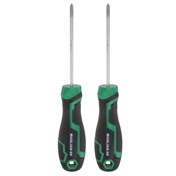 Uxcell 2pcs PH0 Phillips Screwdriver 6.1" Length S2 Steel Magnetic Screwdrivers for Fastening Loosening DIY Repairing