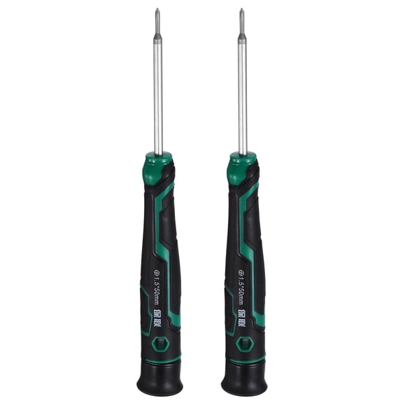 Uxcell 2pcs PH000 Small Precision Screwdriver 5.4" Length Magnetic Phillips Screwdrivers S2 Steel Mini Screw Drivers with Cushion Grip for Eyeglass Watch Computer Laptop Phone