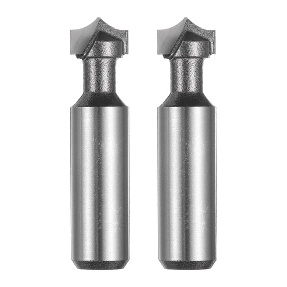 Uxcell 2pcs Point Cutting Roundover Router Bit 1/4" Radius 1/2" Dia CNC Router Bit