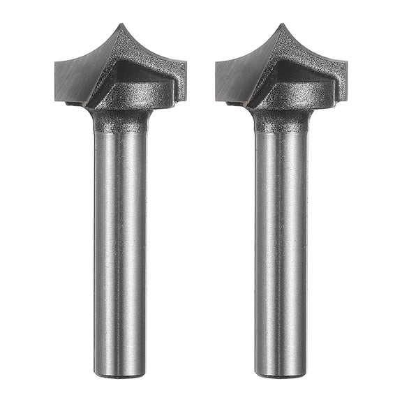 Uxcell 2pcs Point Cutting Roundover Router Bit 5/16" Radius 5/8" Dia CNC Router Bit