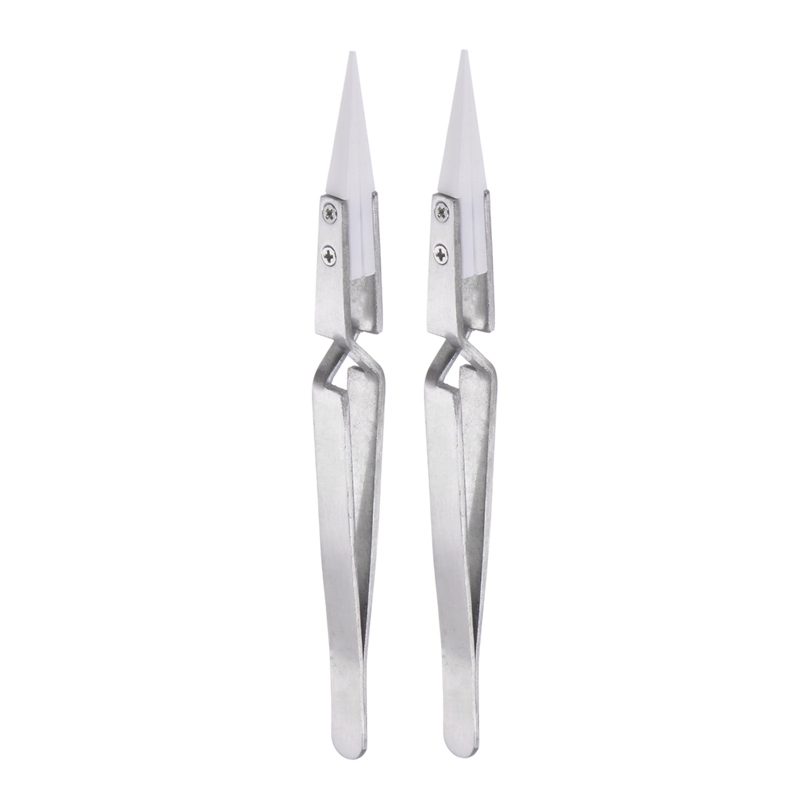 Uxcell 2pcs Precision Reverse Ceramic Tweezer 5.59