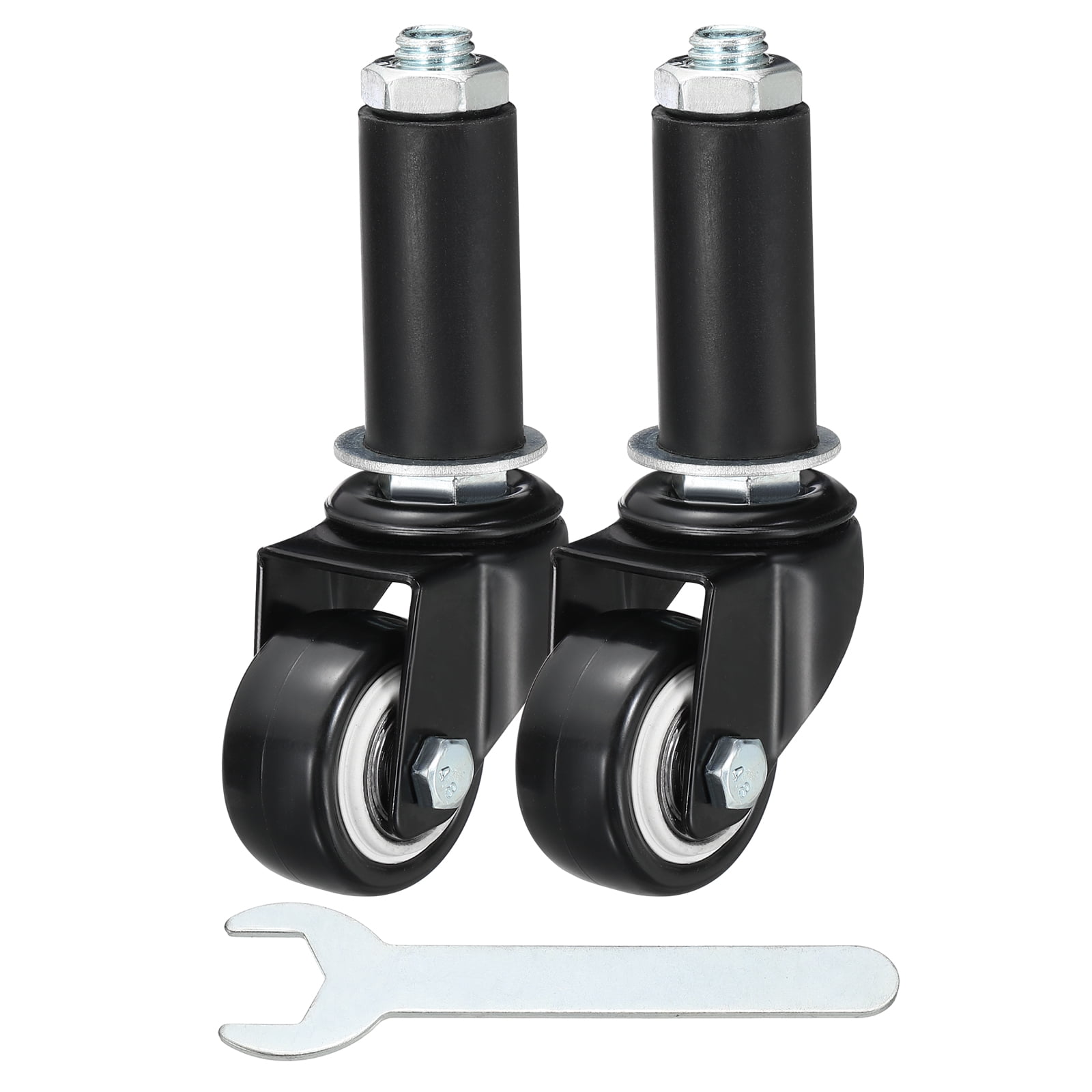 Uxcell 2pcs Prep Table Caster Wheels (1.5 Inch) - Heavy Duty Swivel Expanding Stem Casters for Commercial Kitchen Prep Tables Utility Cart Furniture Legs Worktable