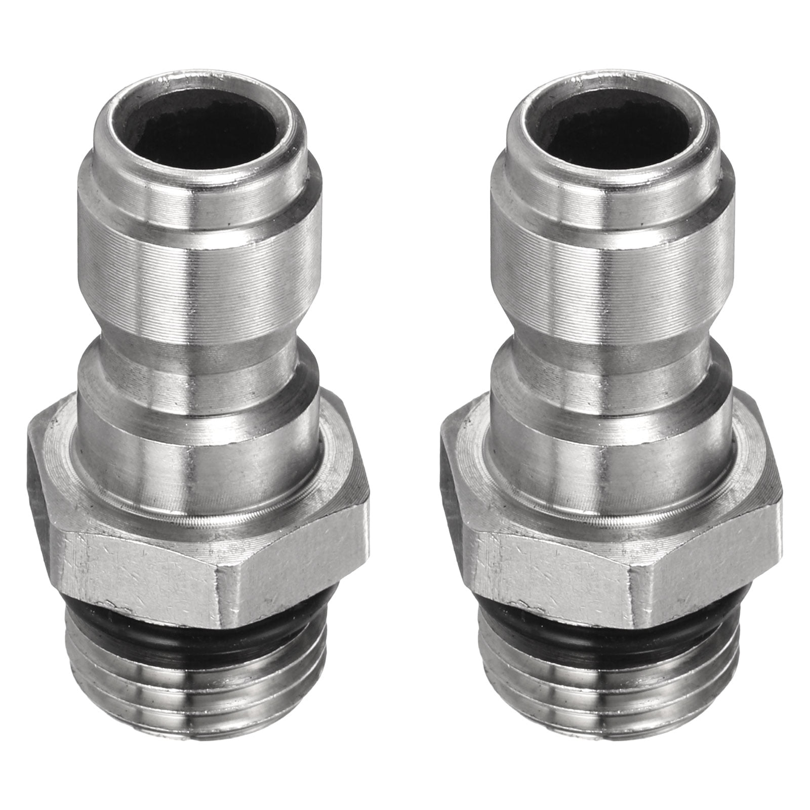 40-Pack 1/4" Air Hose Quick Connect Fittings Set – 4 Shapes Push-to-Connect Water Tube Connectors