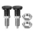 thumbnail image 1 of Uxcell 2pcs Push Fit Ball Nose Spring Plunger M10x1Thread .5mm Pin Dia Return Type, 1 of 6