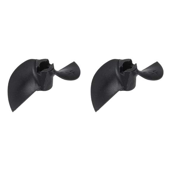 Uxcell 2pcs RC Boat Propeller, 2 Blades Propellers 4.8mm Hole Dia 42mm OD 1.2mm Pitch CCW Clockwise Rotating Drill Propeller for RC Boat, DIY Ship Model, Black