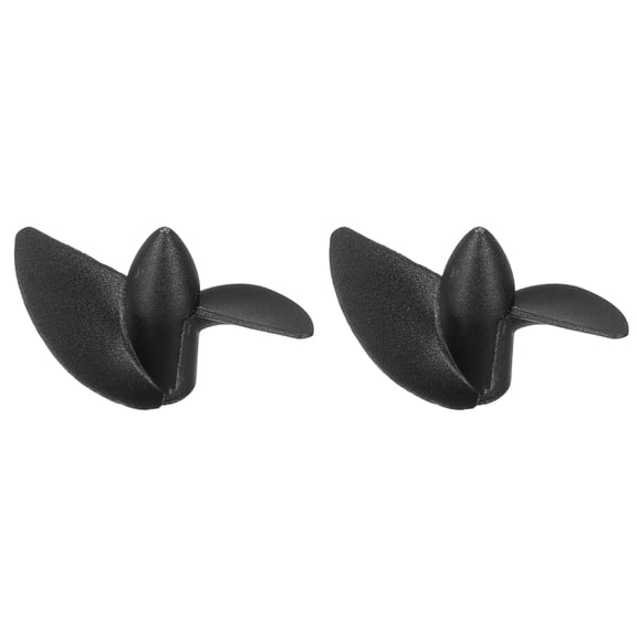 Uxcell 2pcs RC Boat Propeller, 2 Blades Propellers 4mm Hole Dia 42mm OD 29.5mm Pitch Copper Core CCW Clockwise Rotating Drill Propeller for RC Boat, DIY Ship Model, Black