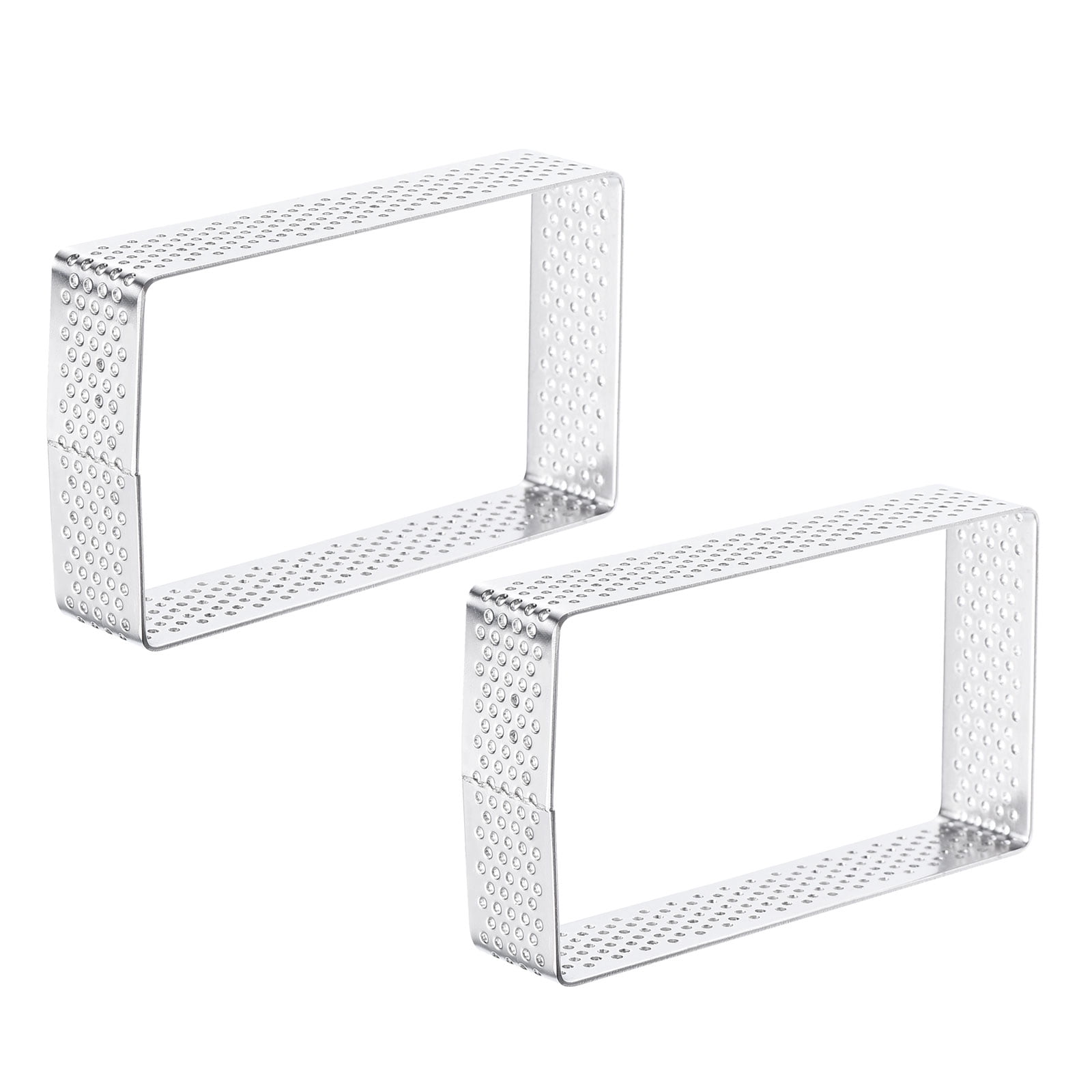 Rectangular Cake Mould Uxcell 2pcs Rectangular Cake Mold Rings, 3.8