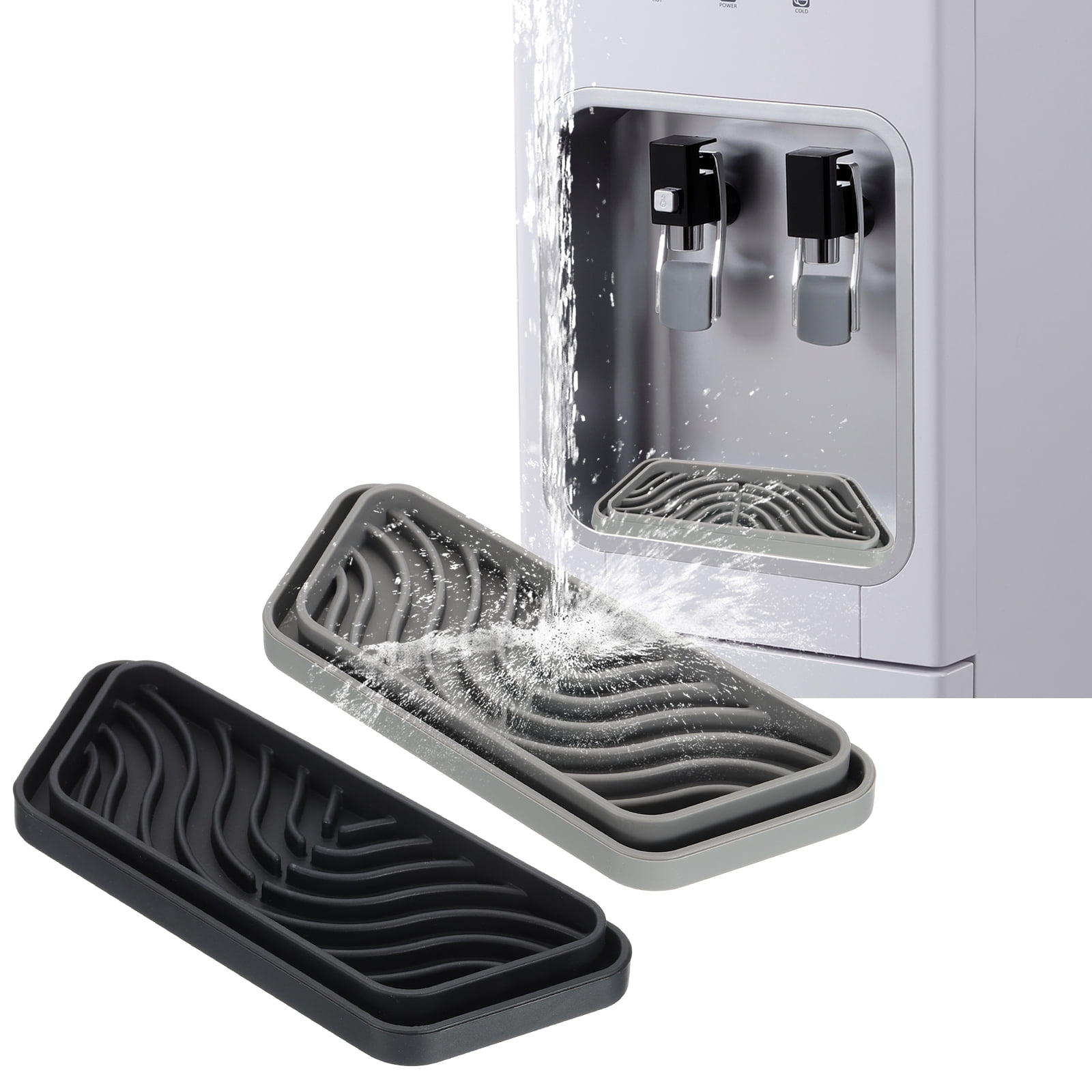 Uxcell 2pcs Rectangular Refrigerator Drip Catcher - Non-Slip Silicone ...