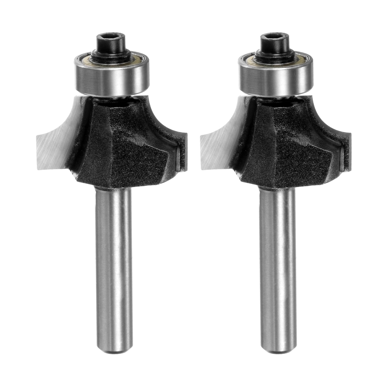 Uxcell 2pcs Roundover Router Bit 1/4 Shank 1/4
