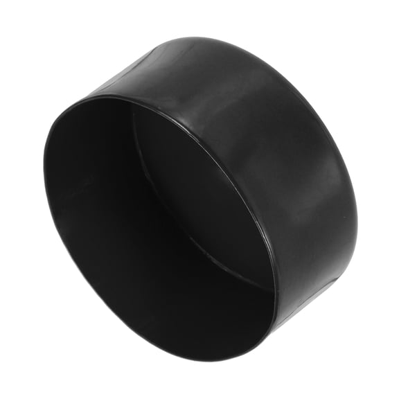 Uxcell 2pcs Rubber End Caps 105mm(4 1/8 Inch) ID x 50mm(2 Inch) H Vinyl Round Tube Bolt Cap Cover Screw Thread Protectors Black