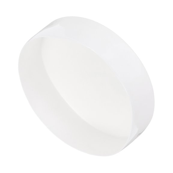 Uxcell 2pcs Rubber End Caps 170mm(6 11/16 Inch) x 80mm(3 1/8 Inch) H Vinyl Round Tube Bolt Cap Cover Screw Thread Protectors White