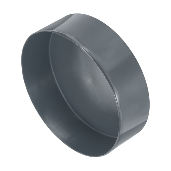 Uxcell 2pcs Rubber End Caps 190mm(7 1/2 inch) ID Vinyl Round Tube Bolt Cap Cover Screw Thread Protectors Deep Gray