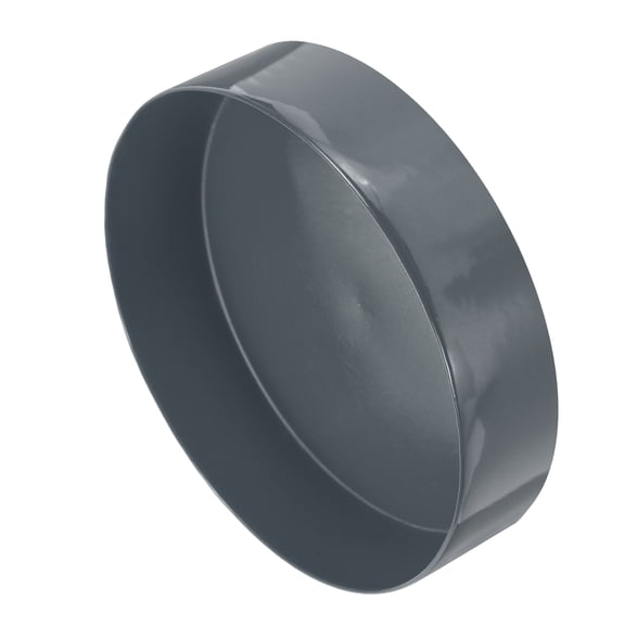 Uxcell 2pcs Rubber End Caps 225mm(8 7/8 inch) ID Vinyl Round Tube Bolt Cap Cover Screw Thread Protectors Dark Grey