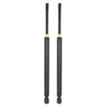 thumbnail image 1 of Uxcell 2pcs SL4 Slotted Impact Screwdriver Bits 1/4" Hex Shank 6" Long Magnetic Bit, 1 of 7