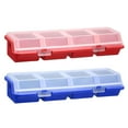 thumbnail image 1 of Uxcell 2pcs Screw Organizer Box Plastic Hardware Toolbox with Locks & Compartments for Nails Nuts, 1 of 7