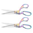 thumbnail image 1 of Uxcell 2pcs Sewing Scissors Stainless Steel Tailor Scissors Color Plating Scissors, 1 of 6