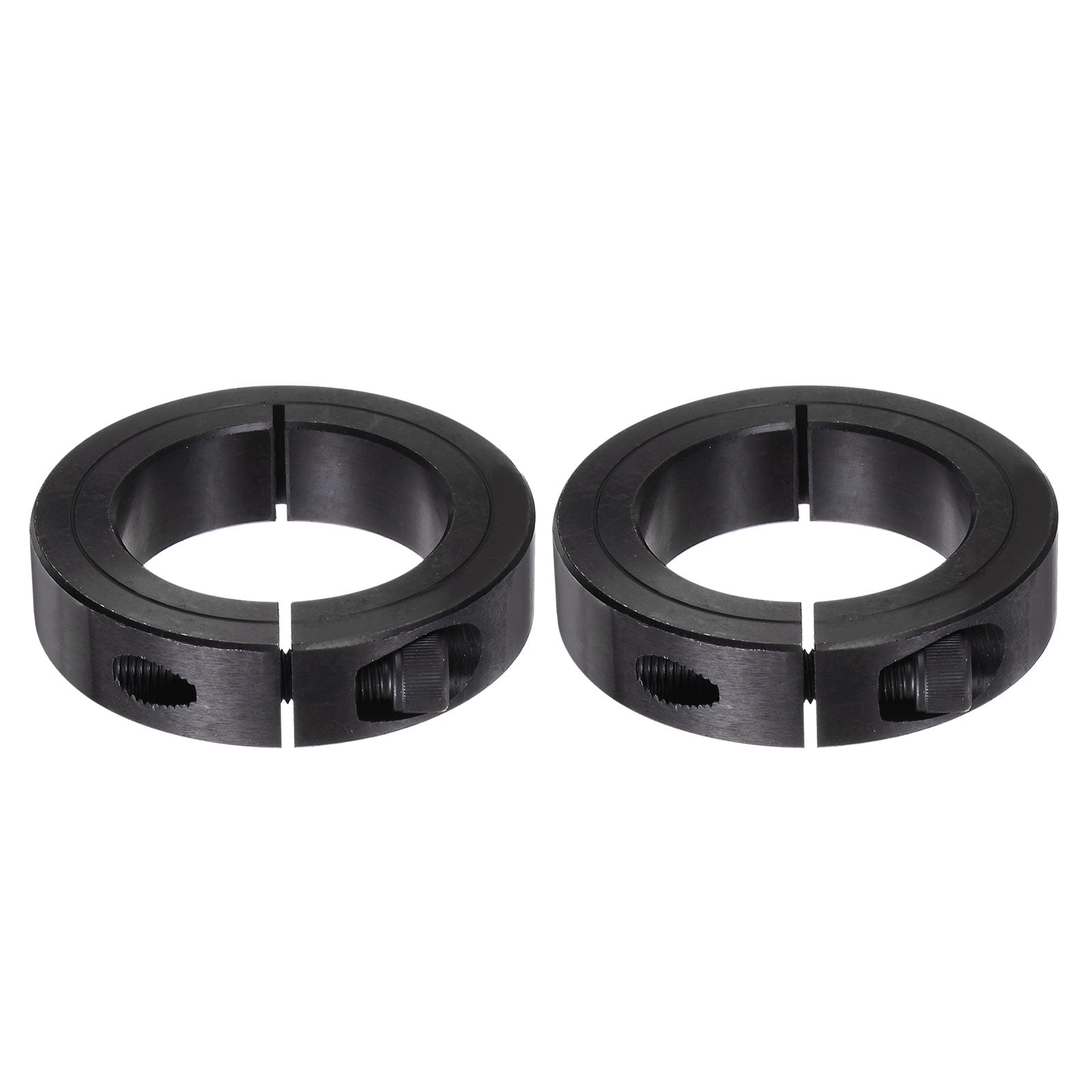 Uxcell 2pcs Shaft Collars 1-7/8" Bore 2-7/8" OD 11/16" Width Single Split Axle Clamp-On Collar with Set Screw
