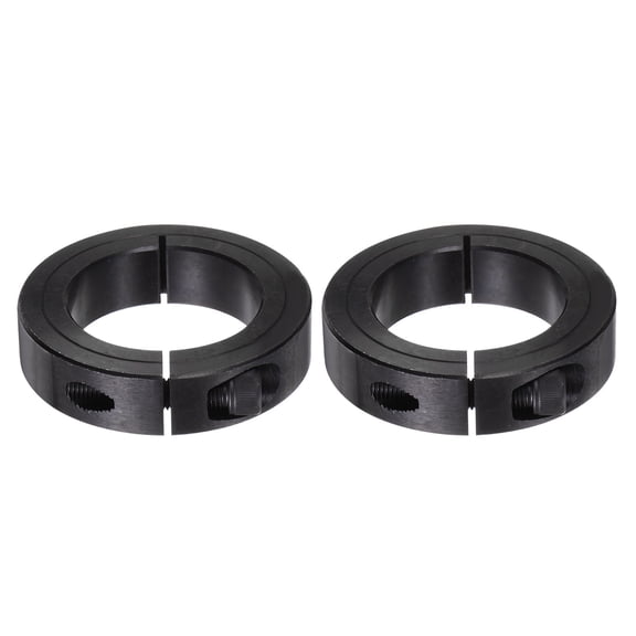 Uxcell 2pcs Shaft Collars 1-7/8" Bore 2-7/8" OD 11/16" Width Single Split Axle Clamp-On Collar with Set Screw