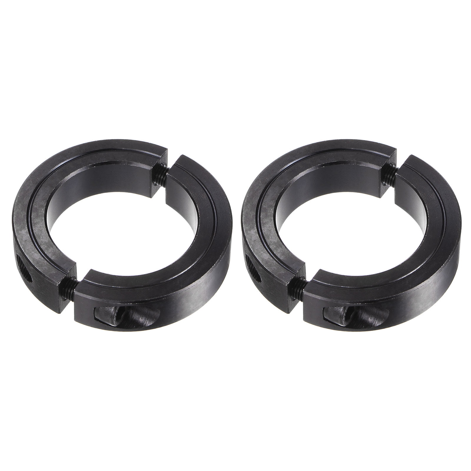 2-Pack 3" Bore Double Split Steel Clamping Collars - Black Oxide Finish 7 thumbnail image