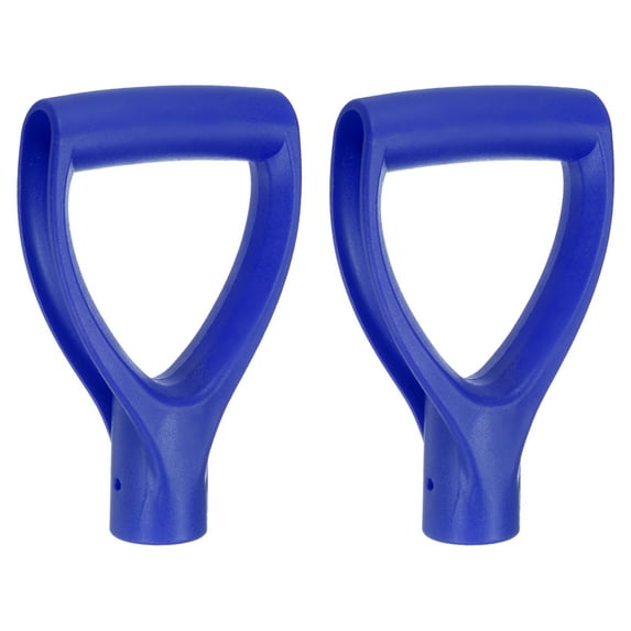 Uxcell 2pcs Shovel D Grip Handle 1-1/4""(32mm) Inner Dia. ABS Spade Snow Shovel, Blue