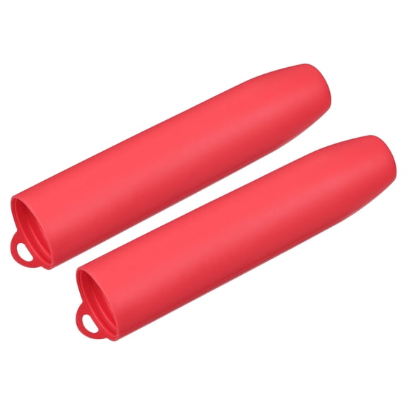 Uxcell 2pcs Silicone Garlic Peeler Tube Non Slip for Kitchen Peeling Tool Supplies, Red