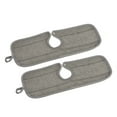 thumbnail image 1 of Uxcell 2pcs Sink Splash Guard,Microfiber Faucet Absorbent Mat Sink Faucet Mat Sink Drip Catcher Grey, 1 of 5
