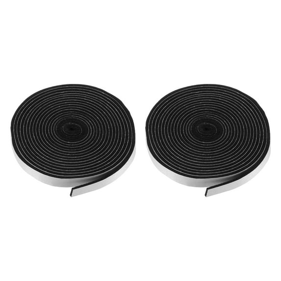 Uxcell 2pcs Smoker Gasket Seals 14FT 3/5" x 1/8" High Temp Grill Gasket Replacement High Heat BBQ Gasket Tape BBQ Smoker Gasket Self Stick Felt for Smoker BBQ Lid