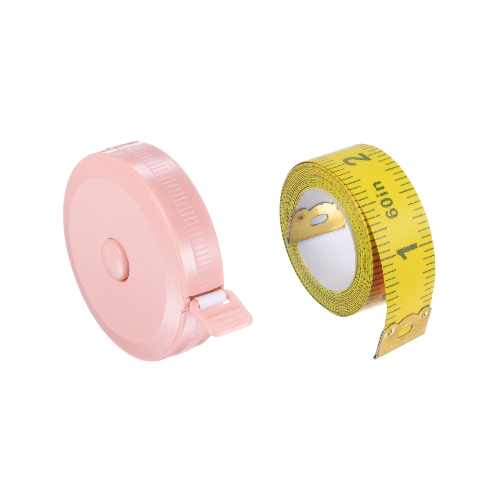 Uxcell 10-Foot Inch/Metric Soft Fiberglass Tape Measure Sewing Tailor Cloth  Ruler Yellow