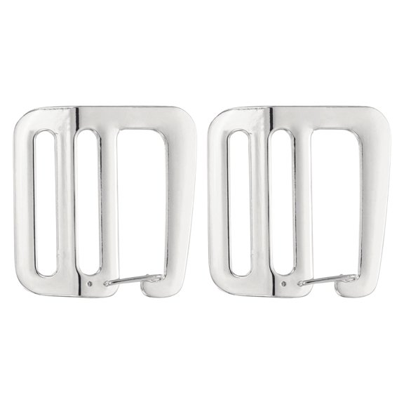 Uxcell 2pcs Spring Loaded Sliding Door G-Hooks, 3.2cm / 1.26" Adjustable Webbing g Strap Hook Backpack Handbag Buckle for Luggage Hardware Bag Straps Accessories, Silver