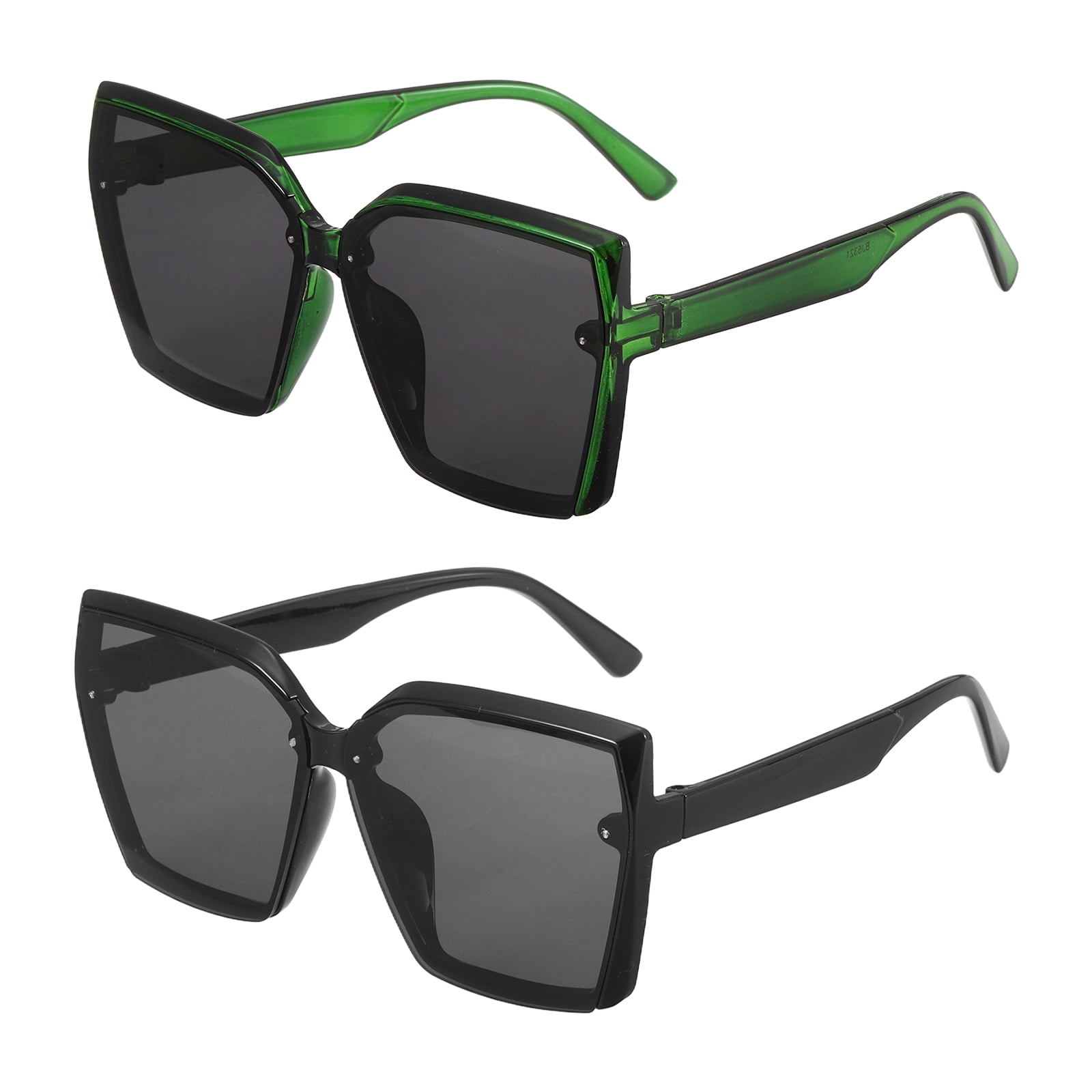 Black Square Polarized Sunglasses for Men Women Stylish Trendy Amazon.com: Joopin Square Sunglasses Polarized UV Protection  main image 2