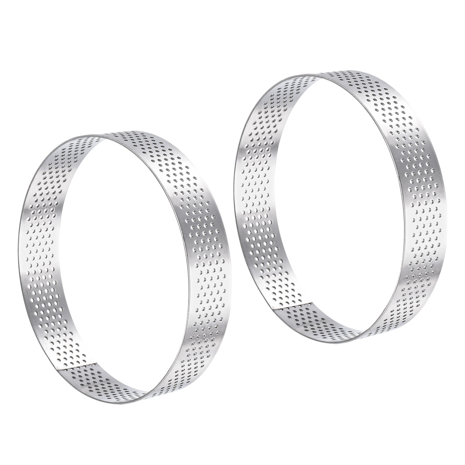 Uxcell 2pcs Stainless Steel Circular Cake Rings 3.9