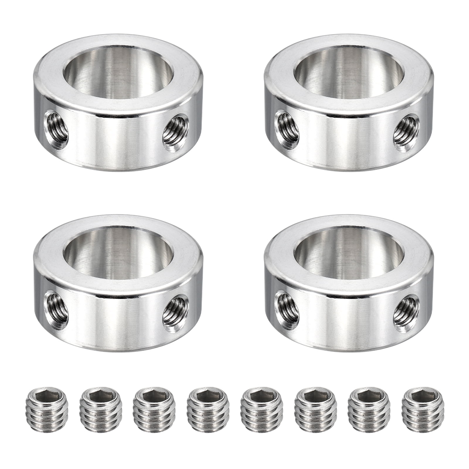 Uxcell 2pcs Stainless Steel Shaft Collar, 25mm(1") ID 40mm(1 9/16") OD ...