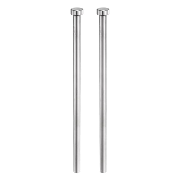 Uxcell 2pcs Straight Ejector Pin 1/4" Dia 150mm (6") Long SKD61 Straight Punch