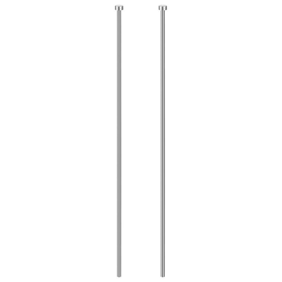 Uxcell 2pcs Straight Ejector Pin 1/8" Dia 200mm (7.9") Long GCR15 Round Tip Straight Punch