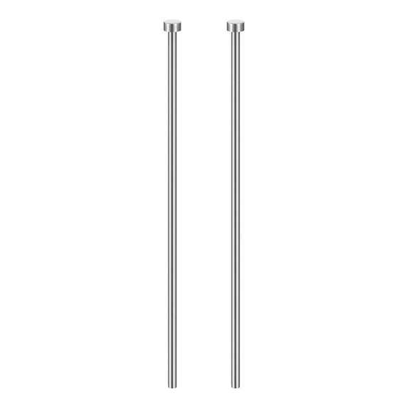 Uxcell 2pcs Straight Ejector Pin 3/16" Dia 200mm (7.9") Long GCR15 Round Tip Straight Punch