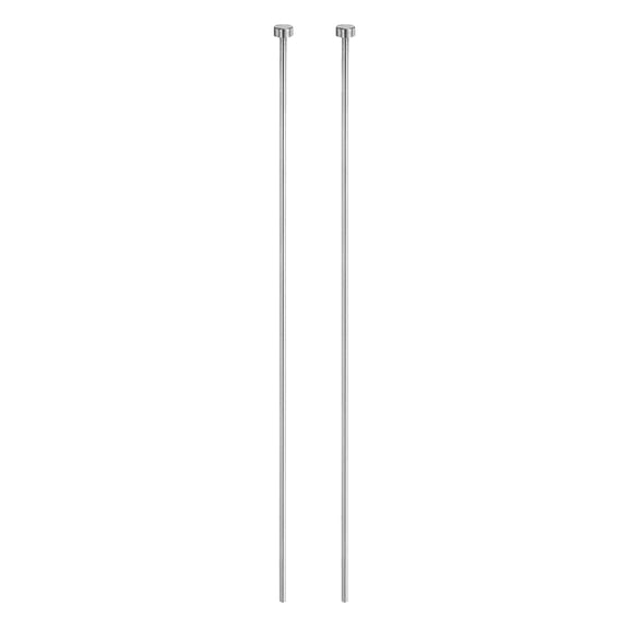 Uxcell 2pcs Straight Ejector Pin 3/32" Dia 250mm (10") Long SKD61 Straight Punch