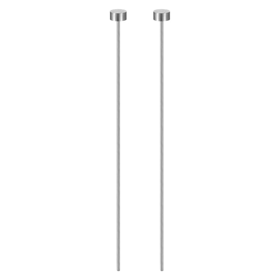 Uxcell 2pcs Straight Ejector Pin 3/64" Dia 100mm (3.9") Long GCR15 Round Tip Straight Punch