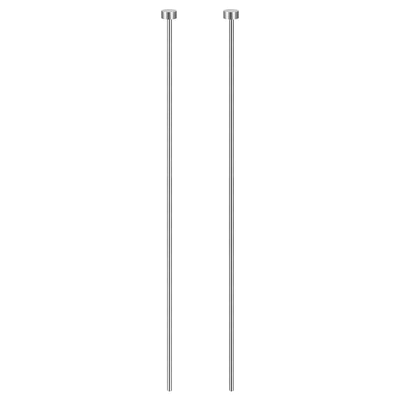 Uxcell 2pcs Straight Ejector Pin 5/64" Dia 150mm (5.9") Long GCR15 Round Tip Straight Punch