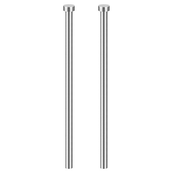 Uxcell 2pcs Straight Ejector Pin 9/32" Dia 150mm (5.9") Long GCR15 Round Tip Straight Punch